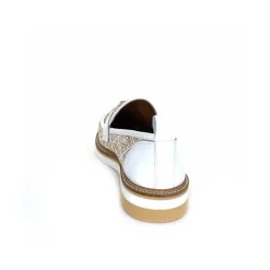 Masculin|Mocassins<Philippe Morvan Mocassins 6120 Cuir Raffia Beige Blanc