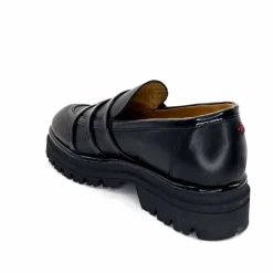 Féminin|Fantaisie<GioPiu Mocassins Plateforme Mia 01 Cuir Noir