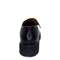 Féminin|Fantaisie<GioPiu Mocassins Plateforme Mia 01 Cuir Noir