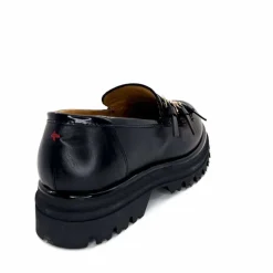 Féminin|Fantaisie<GioPiu Mocassins Plateforme Mia 01 Cuir Noir
