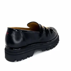 Féminin|Fantaisie<GioPiu Mocassins Plateforme Mia 01 Cuir Noir