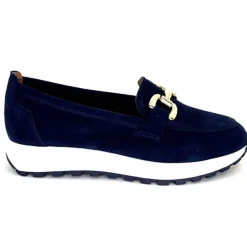 Sport Chic|Mocassins<Ivoire0209b Mocassins Plateforme Ivoire 12875 Daim Bleu Marine