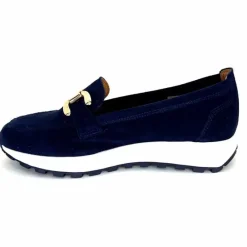 Sport Chic|Mocassins<Ivoire0209b Mocassins Plateforme Ivoire 12875 Daim Bleu Marine