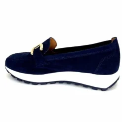 Sport Chic|Mocassins<Ivoire0209b Mocassins Plateforme Ivoire 12875 Daim Bleu Marine