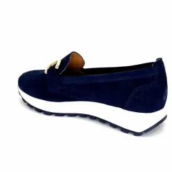 Sport Chic|Mocassins<Ivoire0209b Mocassins Plateforme Ivoire 12875 Daim Bleu Marine