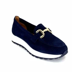 Sport Chic|Mocassins<Ivoire0209b Mocassins Plateforme Ivoire 12875 Daim Bleu Marine