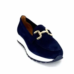 Sport Chic|Mocassins<Ivoire0209b Mocassins Plateforme Ivoire 12875 Daim Bleu Marine