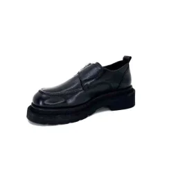 Masculin|Mocassins<398-ivoire Mocassins Plateforme Ivoire 3265-3315 Eva Cuir Noir