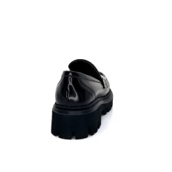 Rock|Fantaisie<Elena iachi Mocassins Plateforme Strategia A5508T Cuir Noir