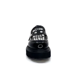 Rock|Fantaisie<Elena iachi Mocassins Plateforme Strategia A5508T Cuir Noir