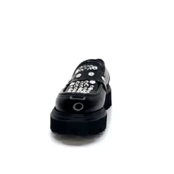 Rock|Fantaisie<Elena iachi Mocassins Plateforme Strategia A5508T Cuir Noir