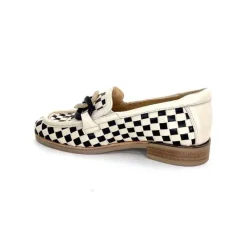 Décontracté|Mocassins<Softwaves Mocassins 8.3532-013 Cuir Noir Crème