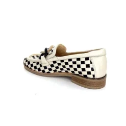 Décontracté|Mocassins<Softwaves Mocassins 8.3532-013 Cuir Noir Crème