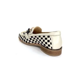 Décontracté|Mocassins<Softwaves Mocassins 8.3532-013 Cuir Noir Crème