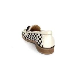 Décontracté|Mocassins<Softwaves Mocassins 8.3532-013 Cuir Noir Crème