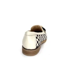 Décontracté|Mocassins<Softwaves Mocassins 8.3532-013 Cuir Noir Crème