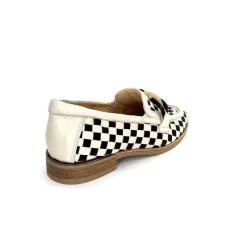 Décontracté|Mocassins<Softwaves Mocassins 8.3532-013 Cuir Noir Crème