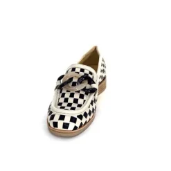 Décontracté|Mocassins<Softwaves Mocassins 8.3532-013 Cuir Noir Crème