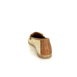 Masculin|Mocassins<AS 98 MocassinsB77101-101 Cuir Raffia Doré Marron