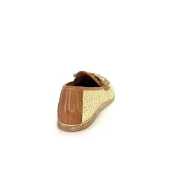 Masculin|Mocassins<AS 98 MocassinsB77101-101 Cuir Raffia Doré Marron