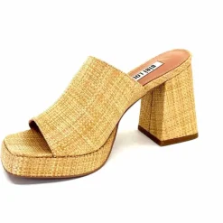 Vacances|Compensées & Plateformes<bibi lou - navima Mules à Talon Bibi Lou 621 Natural