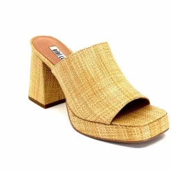 Vacances|Compensées & Plateformes<bibi lou - navima Mules à Talon Bibi Lou 621 Natural