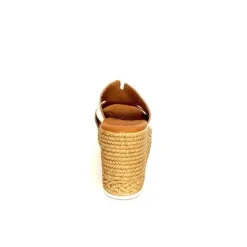 Vacances|Compensées & Plateformes<oh my sandals - innova footwear Mules à Talon Compenssées Ivoire 5458 Cuir Or