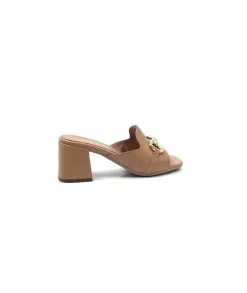 Basic|Mules<Ivoire0351a Mules à Talon Ivoire 8455926 Cuir Sabbia Marron