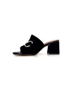 Elégant|Mules<Ivoire0334 Mules à Talon Ivoire F2298 Romagna Daim Noir