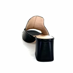 Talon|Mules<Ivoire0352 Mules à Talon Ivoire K166 Caraibi2 Cuir Noir