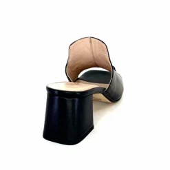 Talon|Mules<Ivoire0352 Mules à Talon Ivoire K166 Caraibi2 Cuir Noir