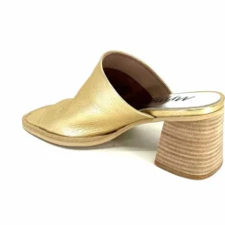 Vacances|Mules<Myma Mules à Talon 7770 Cuir Or