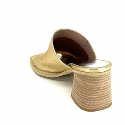 Vacances|Mules<Myma Mules à Talon 7770 Cuir Or