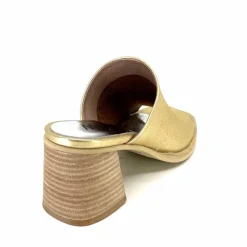 Vacances|Mules<Myma Mules à Talon 7770 Cuir Or