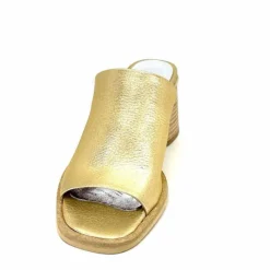 Vacances|Mules<Myma Mules à Talon 7770 Cuir Or