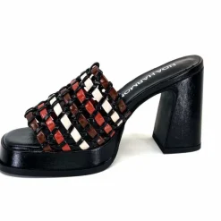 Talon|Féminin<noa harmon Mules à Talon 9711 M06 Cuir Multicolore Noir