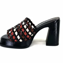 Talon|Féminin<noa harmon Mules à Talon 9711 M06 Cuir Multicolore Noir