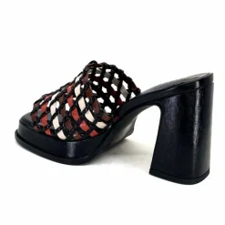 Talon|Féminin<noa harmon Mules à Talon 9711 M06 Cuir Multicolore Noir