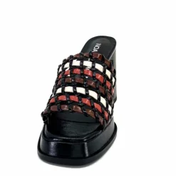 Talon|Féminin<noa harmon Mules à Talon 9711 M06 Cuir Multicolore Noir