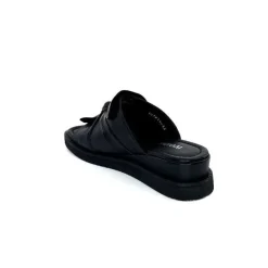 Vacances|Mules<Ivoire-354 Mules Compensées Ivoire 107911 Cuir Noir