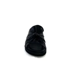 Vacances|Mules<Ivoire-354 Mules Compensées Ivoire 107911 Cuir Noir