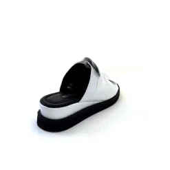 Vacances|Mules<Ivoire-354 Mules Compensées Ivoire 107911 Cuir Blanc