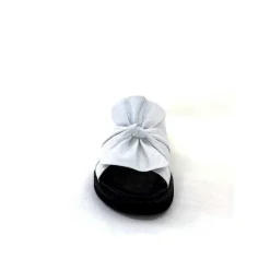 Vacances|Mules<Ivoire-354 Mules Compensées Ivoire 107911 Cuir Blanc