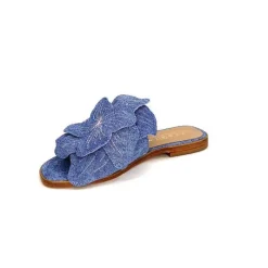 Vacances|Mules<Ivoire0467a Mules Fiorina S189714 Textile Denim Bleu