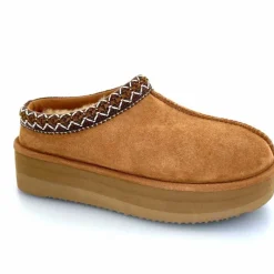 Montagne|Fourrure<sweet heritage Mules Fourrées Glace Daim Camel