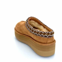 Montagne|Fourrure<sweet heritage Mules Fourrées Glace Daim Camel