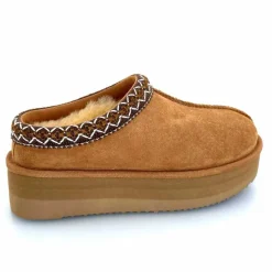 Montagne|Fourrure<sweet heritage Mules Fourrées Glace Daim Camel