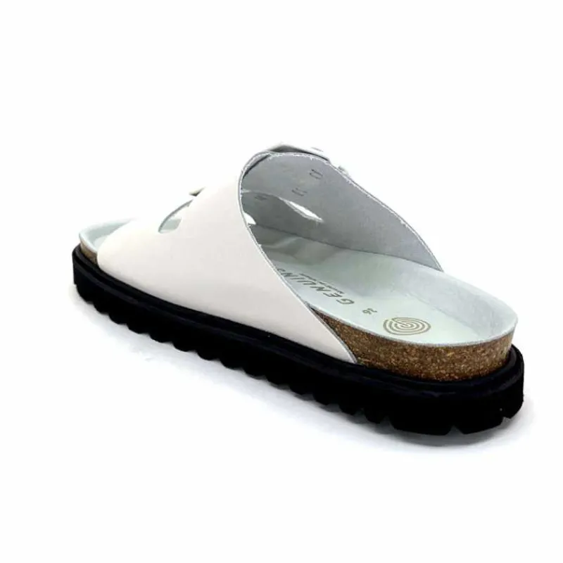 Basic|Plagettes<genuins factory s.l Mules Genuins G105681 Cuir Blanc