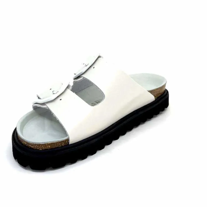 Basic|Plagettes<genuins factory s.l Mules Genuins G105681 Cuir Blanc