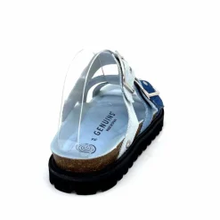 Vacances|Compensées & Plateformes<genuins factory s.l Mules Genuins G105685 Textile Denim Bleu